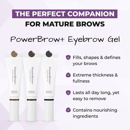 Mascara + Hairline Powder + Brow Gel