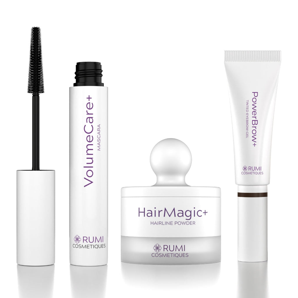 Mascara + Hairline Powder + Brow Gel