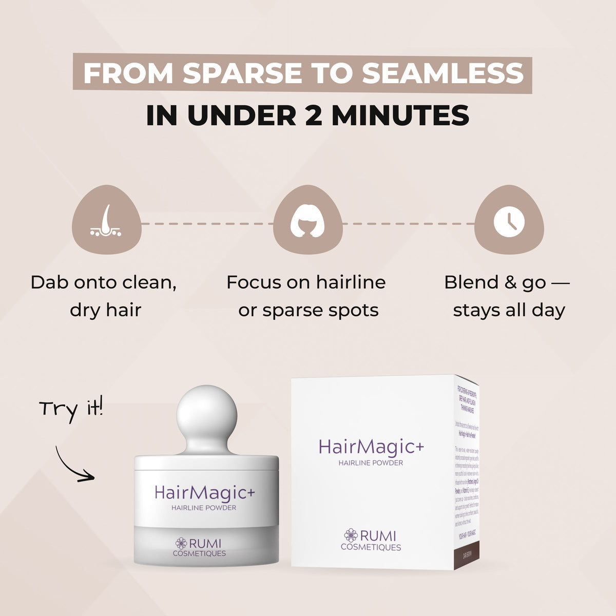 HairMagic+ Hairline Powder