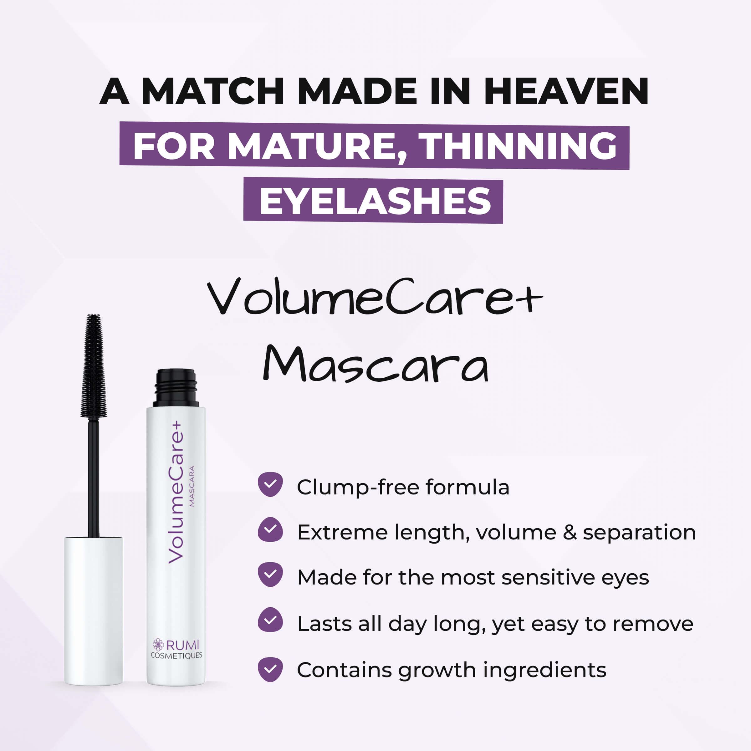 Best Seed Mascara for Mature Eyes Length & Volume, Waterproof